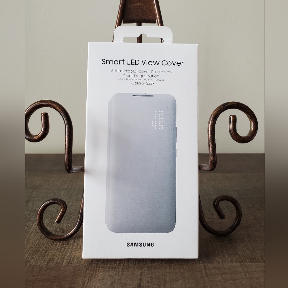 Samsung Galaxy S22 + Smart LED View Phone Case - Light Grey